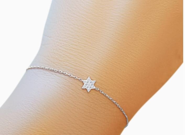 Jewish Star Bracelet | Sterling Silver