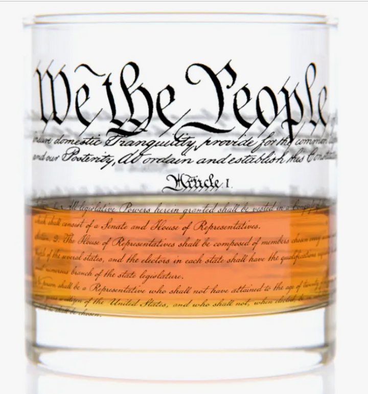Constitution Whiskey Rocks Glass