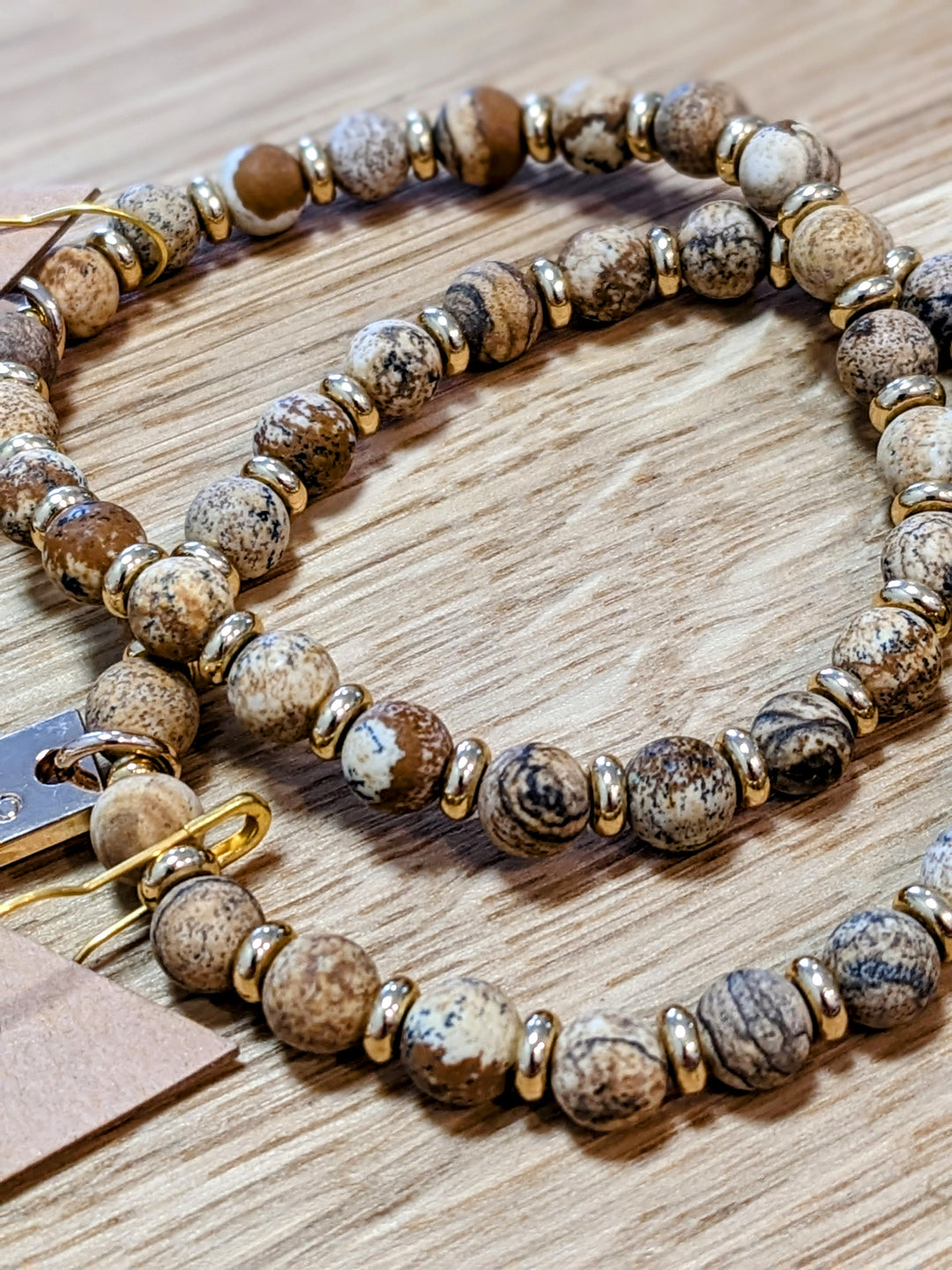Picture Jasper 6mm Gemstone Bracelet