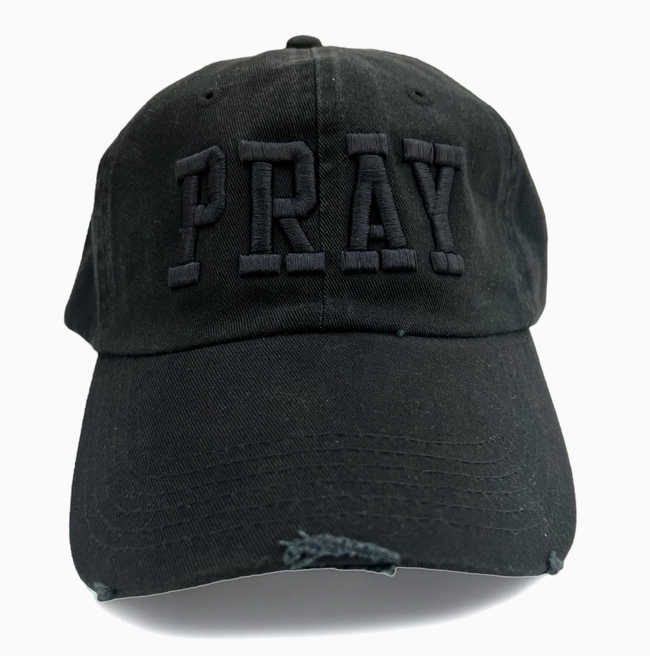 Pray Black Baseball Cap