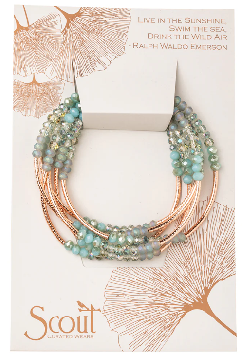Scout Wrap Bracelet/Necklace - Neptune/Rose Gold