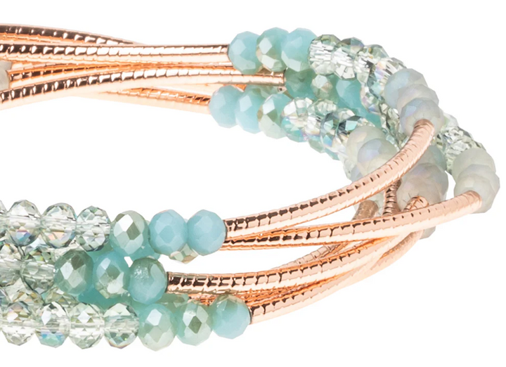 Scout Wrap Bracelet/Necklace - Neptune/Rose Gold