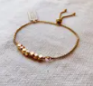 Shiny Nugget Adjustable Bracelet
