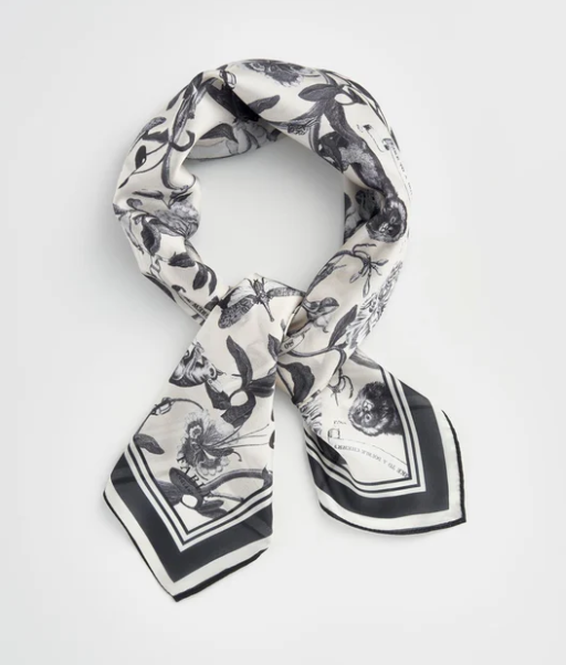 Fable Tree of Life Monochrome Square Scarf