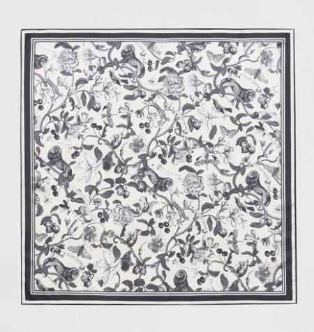 Fable Tree of Life Monochrome Square Scarf