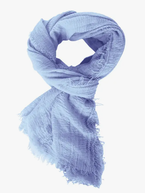 Boho Shawl/Scarf  - Baby Blue