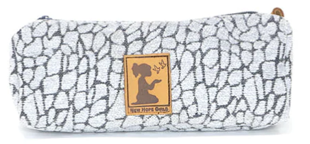 New Hope Girls Gray Croc Pouch