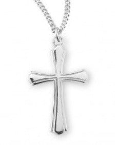 Sterling Silver Etched Outline Cross