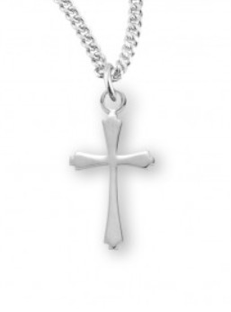 Sterling Silver Small Tapered End Cross