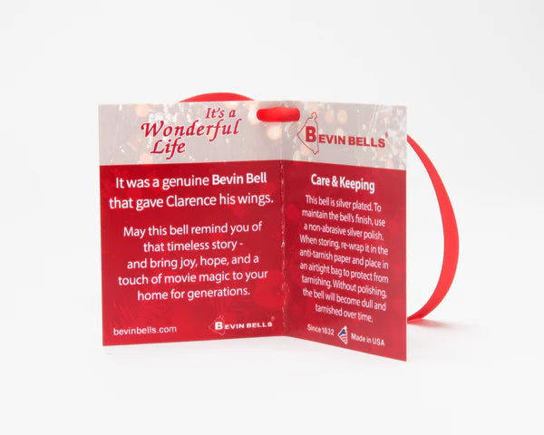 It's a Wonderful Life Bell Keepsake w/Velvet Bag