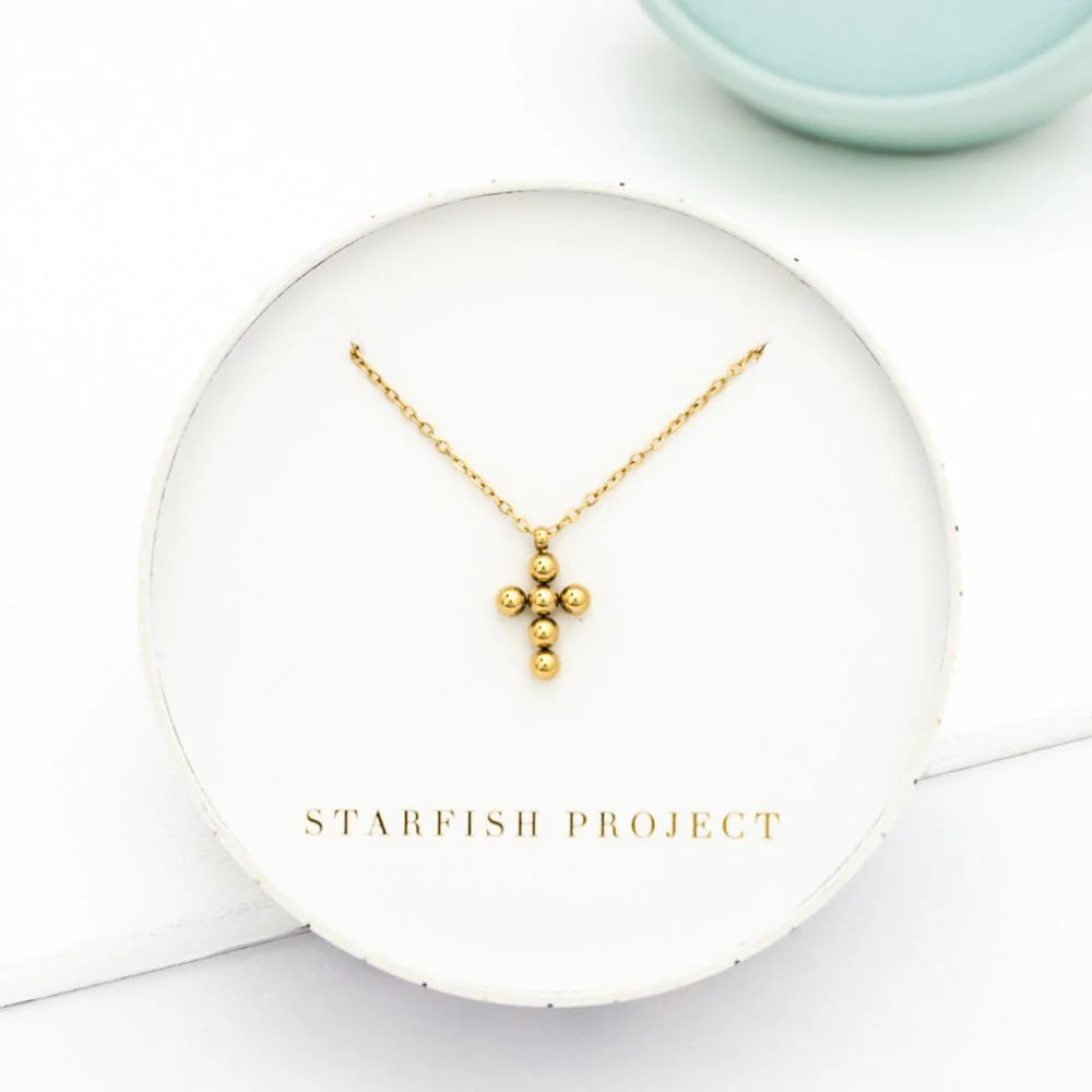 Perfect Harmony Gold Cross Necklace