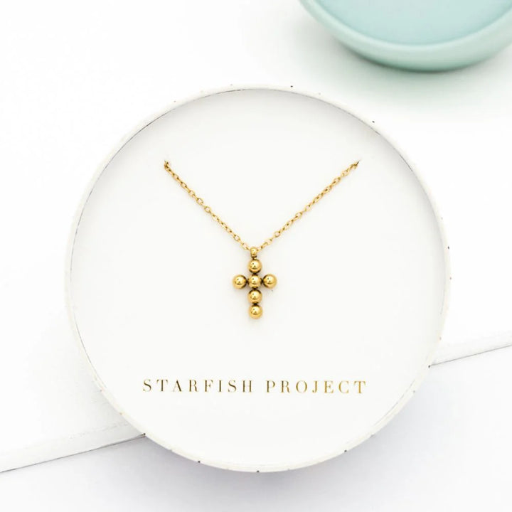 Perfect Harmony Gold Cross Necklace