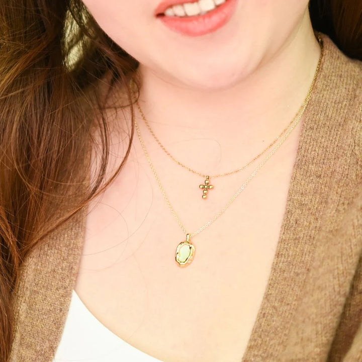 Perfect Harmony Gold Cross Necklace