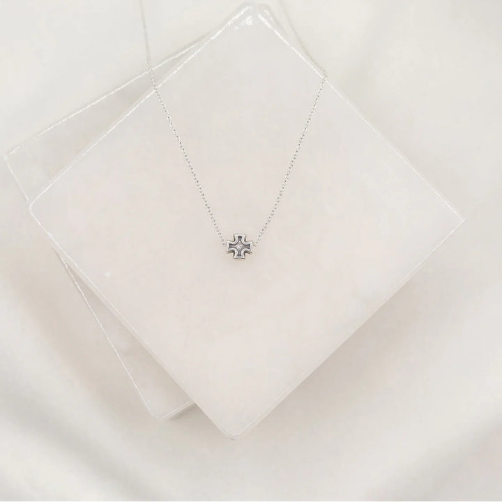 Faith Petite Cross Necklace - Silver