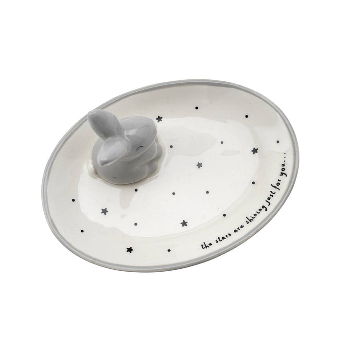 Send With Love Bunny Ring Holder Trinket Dish