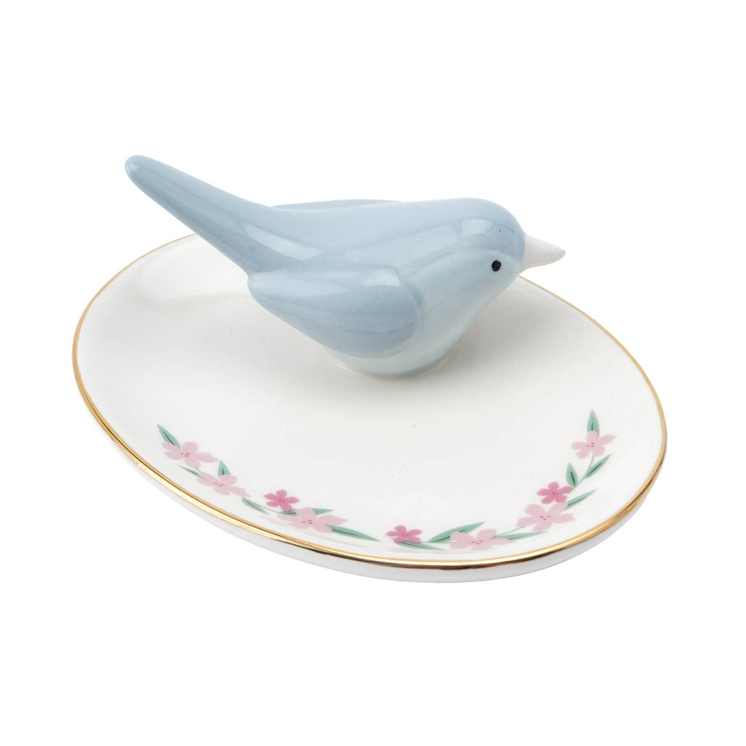 The Flower Market Bird Ring Holder Dish