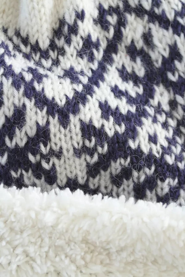 Alpine Bobble Beanie Navy