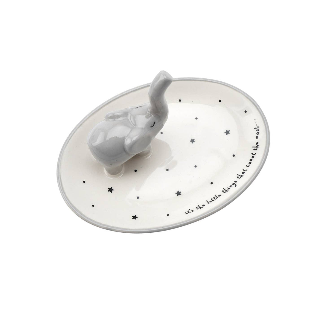 Send With Love Elephant Ring Holder Trinket Dish