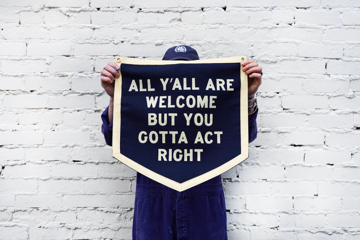 All Y'all Are Welcome Camp Flag • Tate Farms x Oxford Pennant