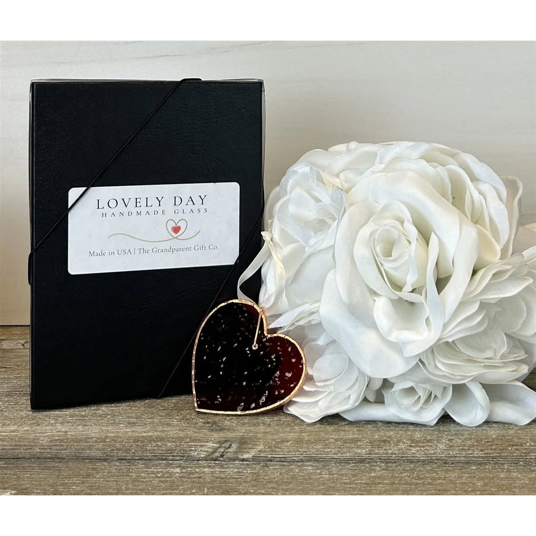And Two Became One: Stained Glass Wedding Heart