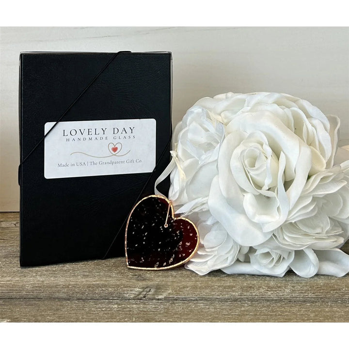 And Two Became One: Stained Glass Wedding Heart