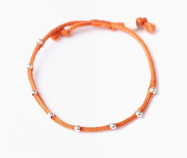 Beaded Viona Bracelet - Papaya