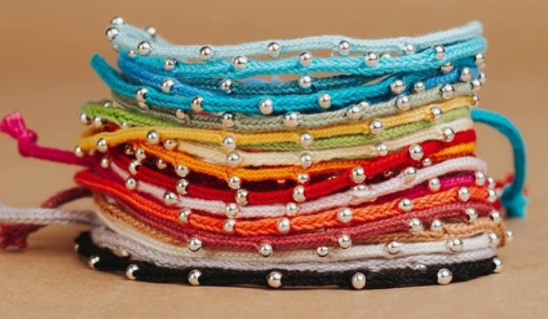 Beaded Viona Bracelet - Papaya