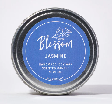 Blossom Scented Candle Tin - Jasmine