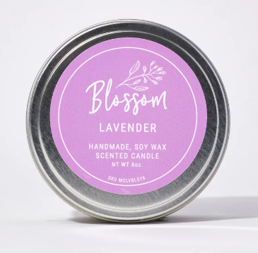 Blossom Scented Candle Tin - Lavender