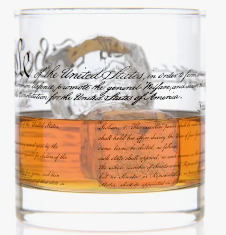 Constitution Whiskey Rocks Glass