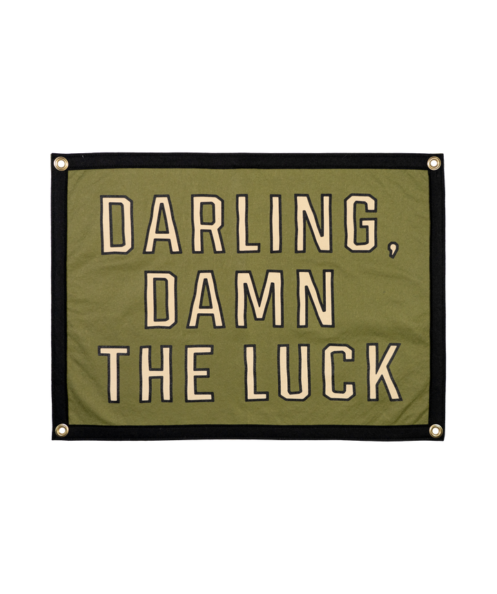 Darling, Damn The Luck Camp Flag • John Moreland x Oxford Pennant