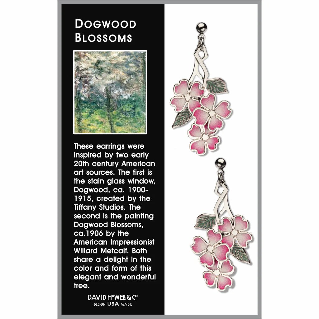 Tiffany - Dogwood Pink Blossoms Earrings