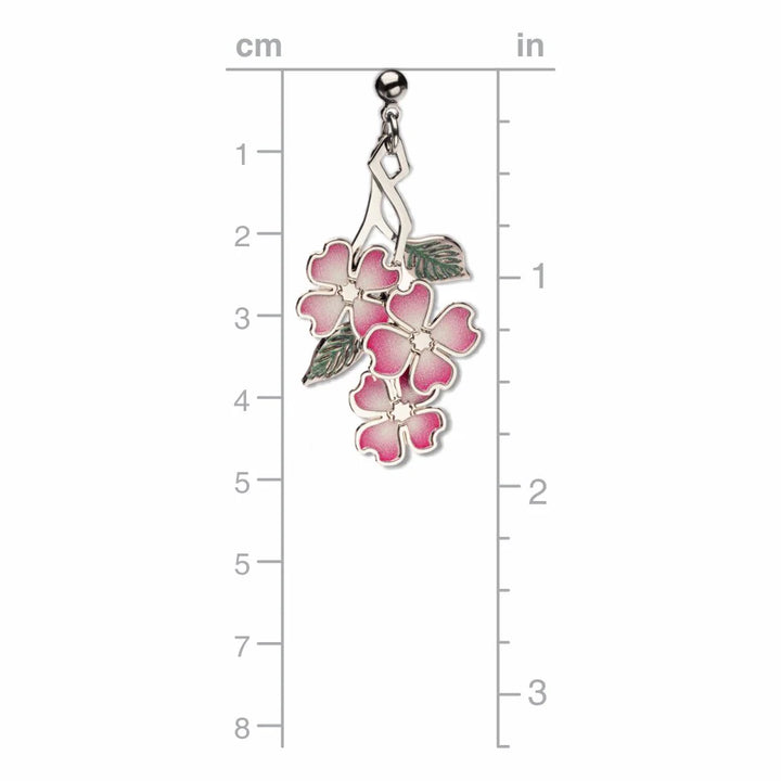Tiffany - Dogwood Pink Blossoms Earrings