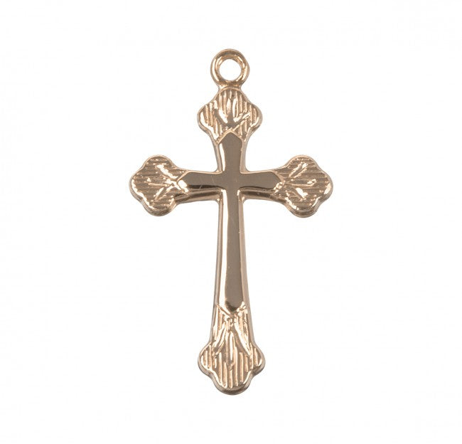 Flare-Tip Gold Over Sterling Silver Cross