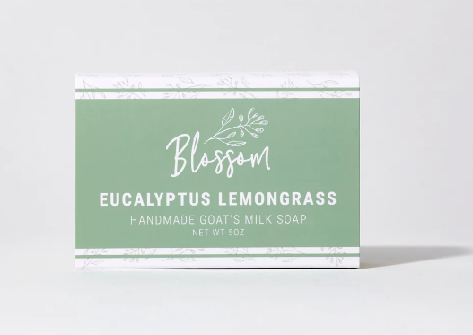 Blossom Scented Goat Milk Soap - Eucalyptus Lemongrass