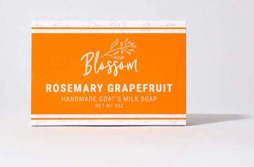 Blossom Scented Goat's Milk Soap - Rosemary Grapefruit