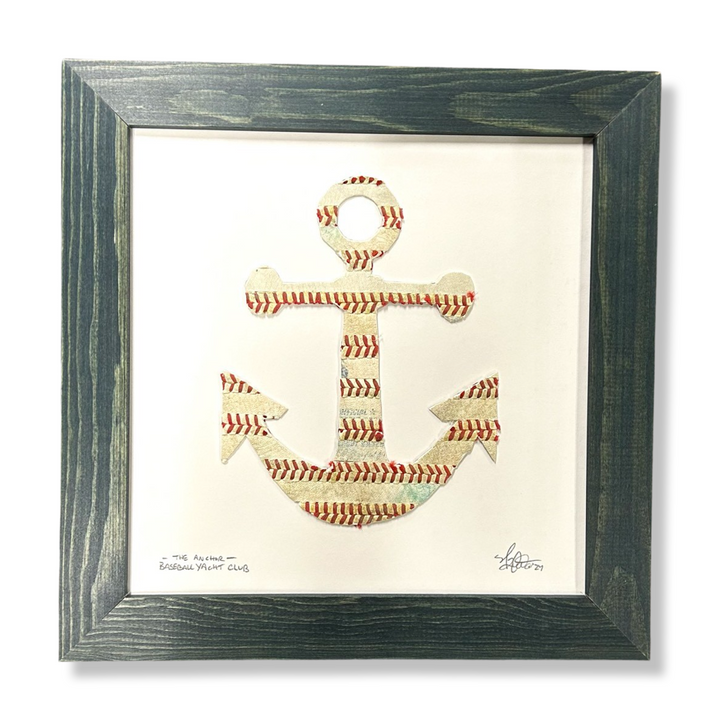 The Anchor Original Artwork - Made from Actual Used Baseballs