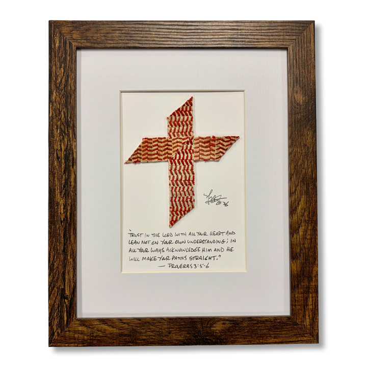 The Baseball Cross - Original Artwork Made from Actual Used Baseballs