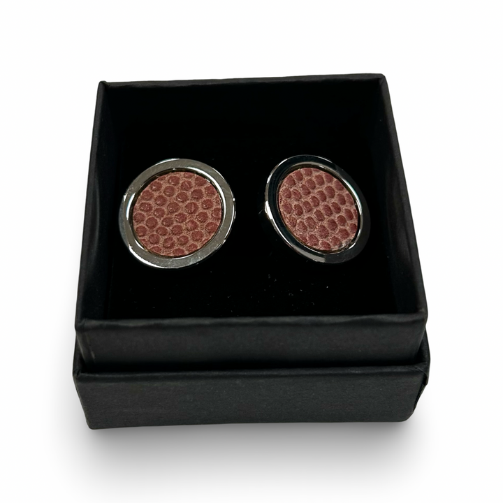Football Leather Cufflinks