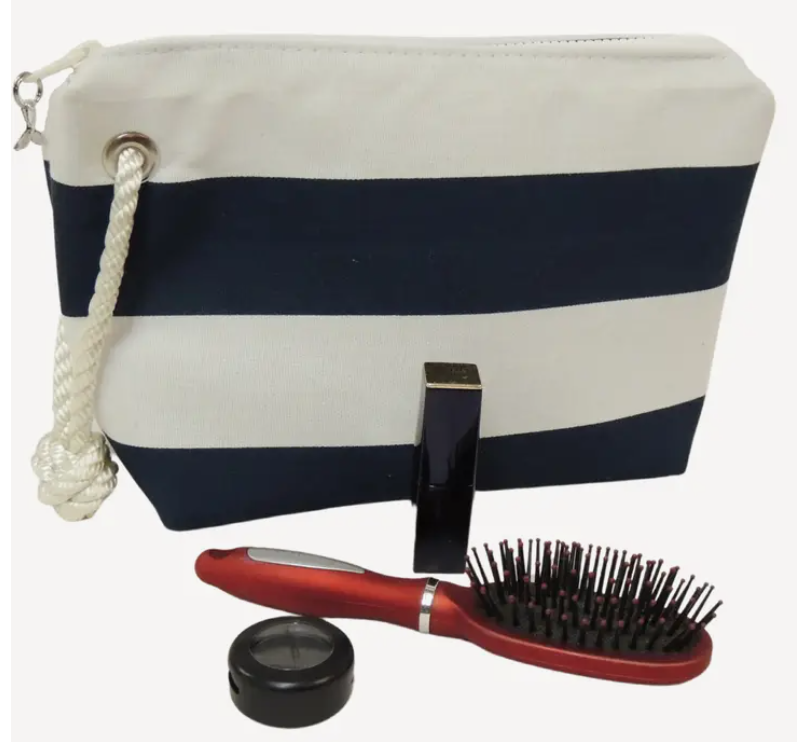 Canvas Cosmetic Pouch, Navy