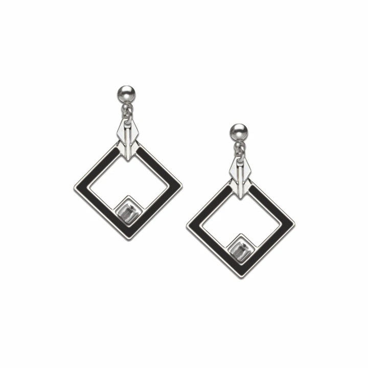 May House Design Black Earrings