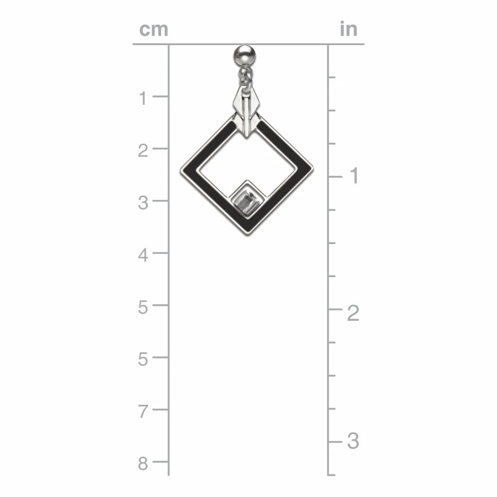 May House Design Black Earrings