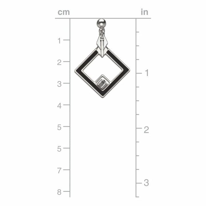 May House Design Black Earrings