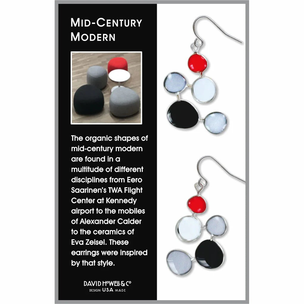 Mid-Century Modern Shapes Earrings