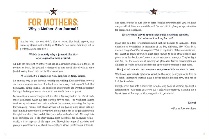 Mother & Son Journal - Our Back and Forth Journal