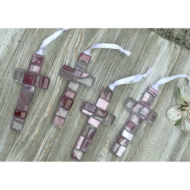 Nurse Cross: Handmade Mosaic Glass