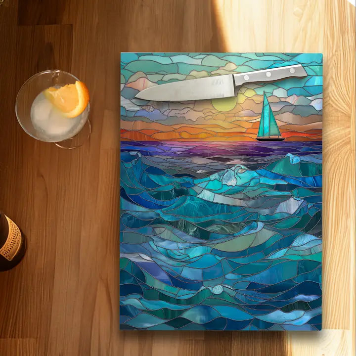 Tempered Glass Board - Seascape 8x11