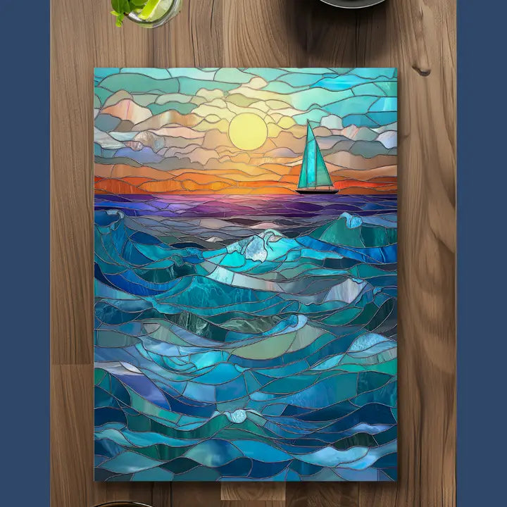 Tempered Glass Board - Seascape 8x11