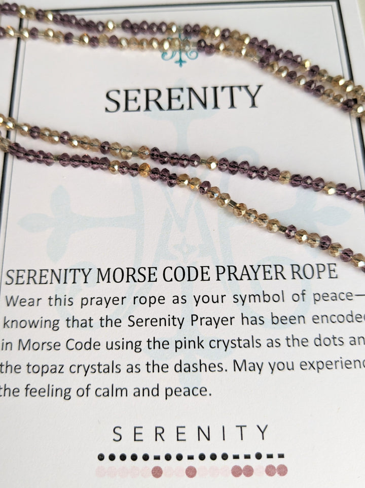 Serenity Morse Code Prayer Rope