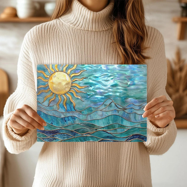Tempered Glass Board - Ocean Sun